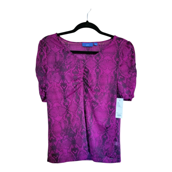 Apt.9 Women's Short Sleeve Cinched Top NWT - Picture 1 of 7